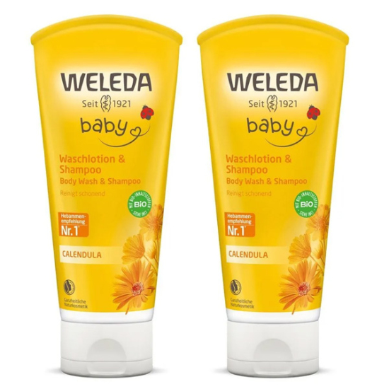 Weleda Baby Calendula Saç ve Vücut Şampuanı 2 li 200 ml - 1