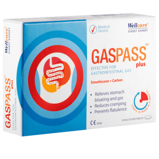 Wellcare Gaspass Plus 20 Tablet - 1