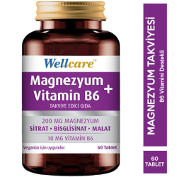 Wellcare Magnezyum Vitamin B6 60 Tablet - Wellcare