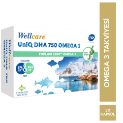 Wellcare Uniq 750 Omega 3 30 Kapsül - Wellcare