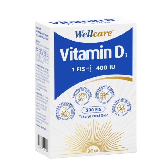 Wellcare Vitamin D3 400 IU 30 ml - 1