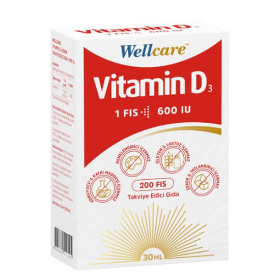 Wellcare Vitamin D3 Sprey 600 IU 30 ml - 1