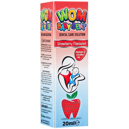 Wom Baby Dent Çilek Aromalı Diş Bakım Solüsyonu 20 ml - 1