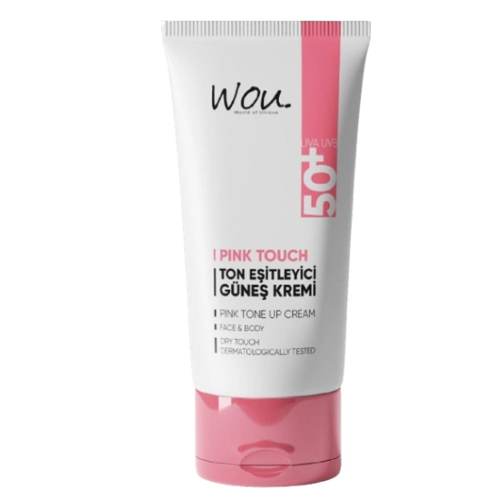 Wou World Of Unique Pink Touch Ton Eşitleyici ve Aydınlatıcı SPF50+ Güneş Kremi 50 ml - 1