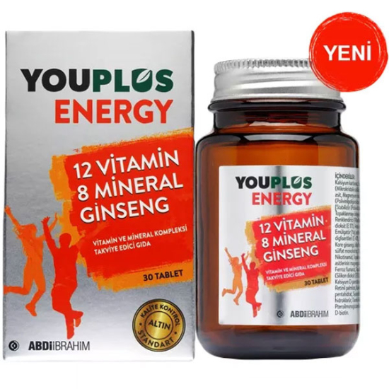 Youplus Energy Vitamin Mineral Kompleksi 30 Tablet - 1