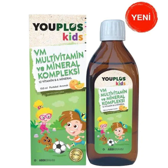 Youplus Kids VM Multivitamin ve Mineral Kompleksi 150 ml - 1