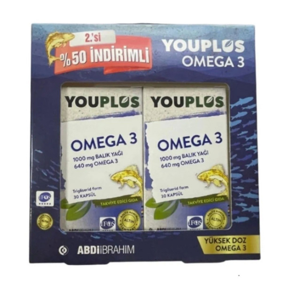 Youplus Omega-3 30 Kapsül Kofre – 2.si %50 Indirimli - 1