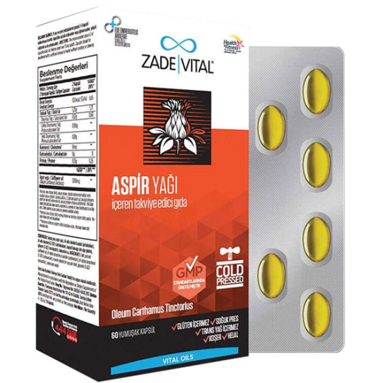 Zade Vital Aspir Yagi 600 mg 60 Kapsül - 1