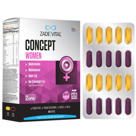 Zade Vital Concept Women Kapsül 60 lı - 1