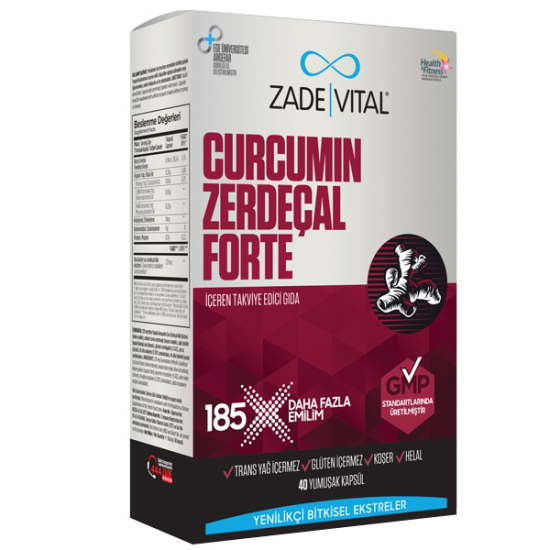 Zade Vital Curcumin Forte 1000 mg 40 Kapsül - 2