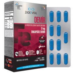Zade Vital Demir 30 Kapsül - Zade Vital