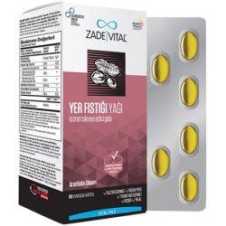 Zade Vital Fistik Yagi 800 mg 60 Yumusak Kapsül - Zade Vital
