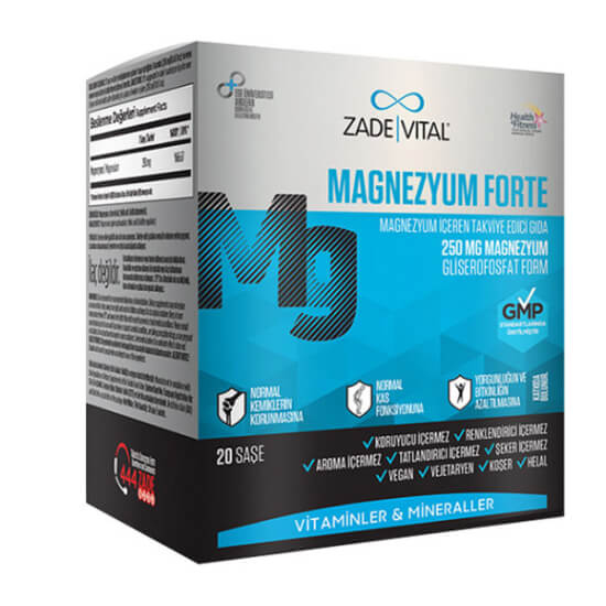 Zade Vital Magnezyum Forte 30 Sase - 1