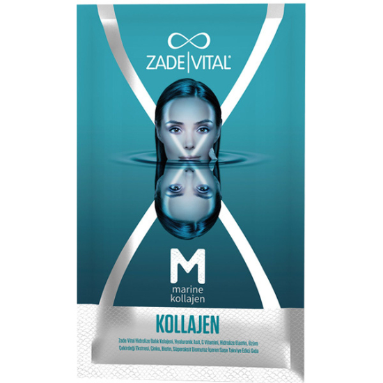 Zade Vital Marine Collagen Hyaluronic Acid 28 Toz Saşe Kolajen Takviyesi - 2