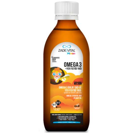 Zade Vital Miniza Omega 3 ve Yer Fıstığı Yağı 150 ml - 2