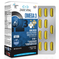 Zade Vital Omega 3 Balık Yağı Premium 45 Kapsül - Zade Vital