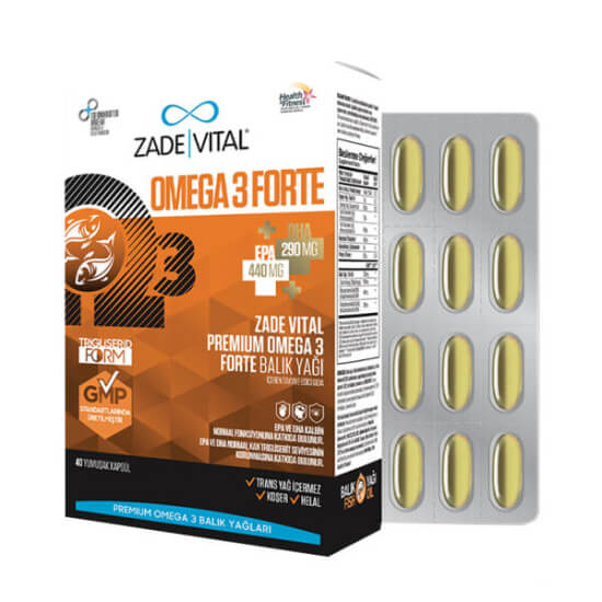 Zade Vital Omega 3 Forte 40 Kapsül - 1