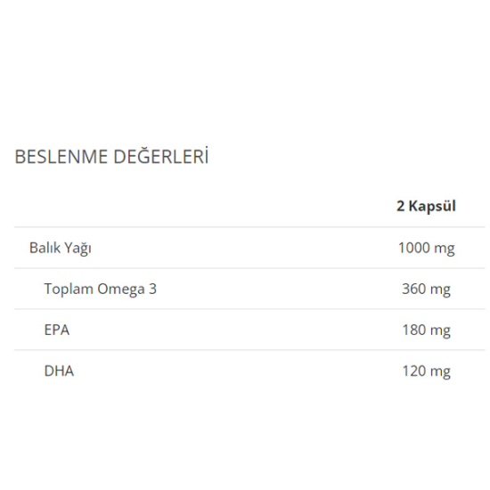 Zade Vital Premium Omega 3 Balık Yağı Genel Destek 45 Kapsül - 3