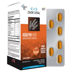 Zade Vital Ruşeym Yağı 500 mg 60 Kapsül - Zade Vital