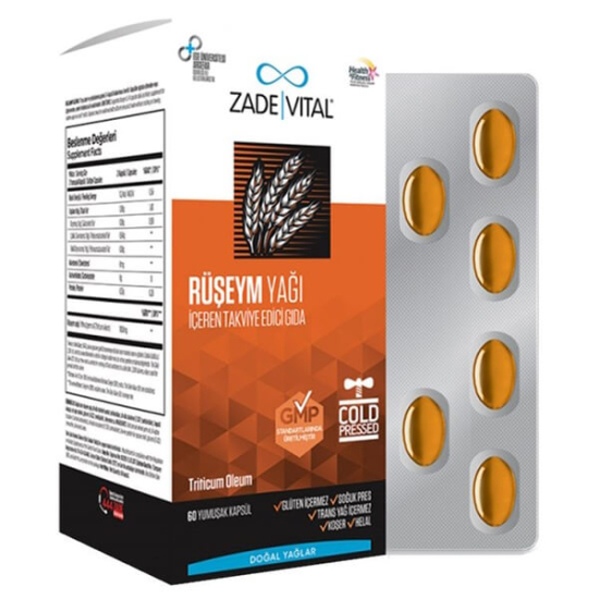 Zade Vital Ruşeym Yağı 500 mg 60 Kapsül - 1