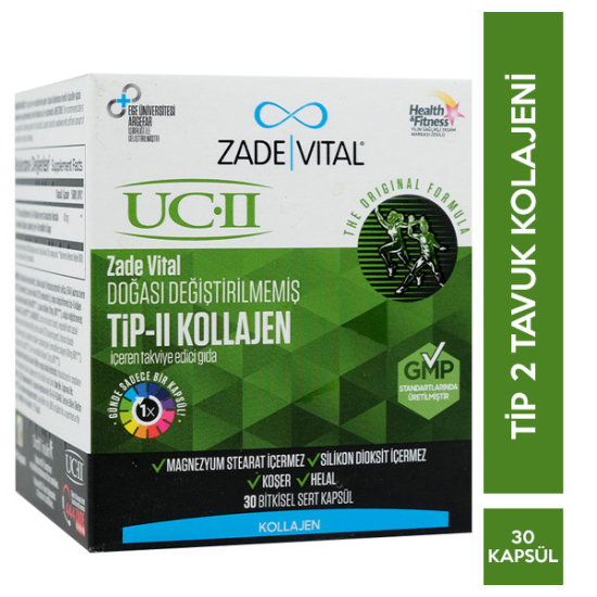Zade Vital UC II Tip 2 Collagen 30 Kapsül - 1