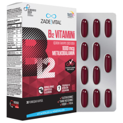 Zade Vital Vitamin B12 1000 mg 30 Yumuşak Kapsül - Zade Vital