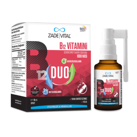 Zade Vital Vitamin B12 Duo 1000 Mcg Sprey 10 ml - 1