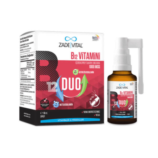 Zade Vital Vitamin B12 Duo 1000 Mcg Sprey 10 ml - 1