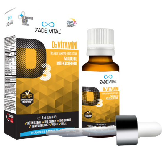 Zade Vital Vitamin D3 Damla 15 ML - 1