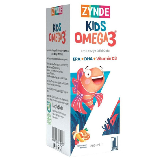 Zynde Kids Omega3 Vitamin D3 200 ml - 1