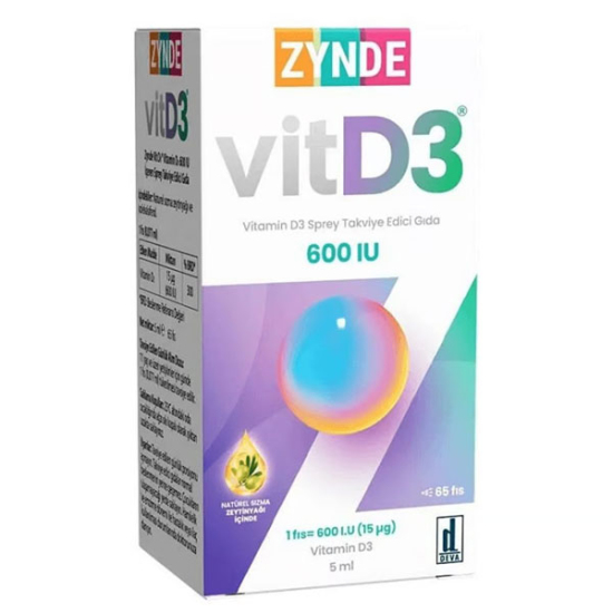 Zynde Vitamin D3 600 IU Sprey - 1